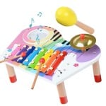 Masuta muzicala copii activitati jucarii instrumente muzicale kidus percussion table17-Jucarii din Lemn si Montessori