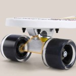 Trotineta si skateboard 2 in 1 Supreme cu roti din silicon cu lumini - HAM BEBE