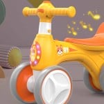 Bicicleta fara pedale copii  1 - 3 ani cu 4 roti, lumini si baloane de sapun - HAM BEBE