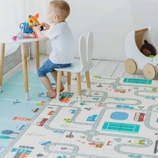 Covoras de joaca pliabil gros 1.5 cm mare 180x200 cm Oraselul - HAM BEBE