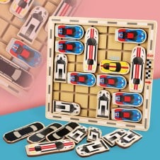 Joc logic labirint parcarea masinutelor moving game1-Jucarii din Lemn si Montessori