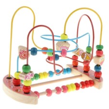 Labirint motricitate copii cu bombonele jucarie lemn educativa candy beads1-Jucarii din Lemn si Montessori