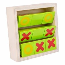 Joc x si 0 din lemn cuburi rotative tumble4-Jucarii din Lemn si Montessori