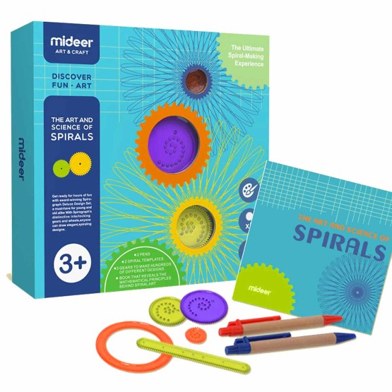 spirograf joc copii mideer art of spirals set educativ1