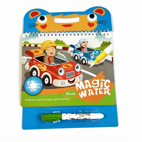 Carte colorat cu apa Water Book Vehicule si Masinute - HAM BEBE
