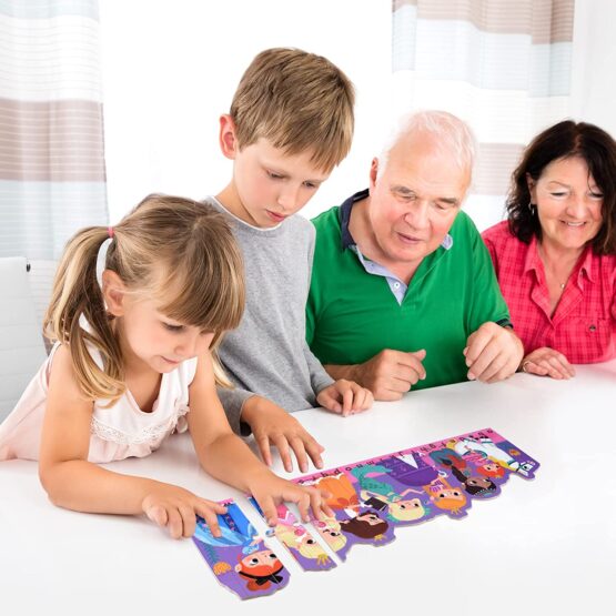 Set puzzle strips cu betisoare cu printese 26 piese6-Puzzle Copii