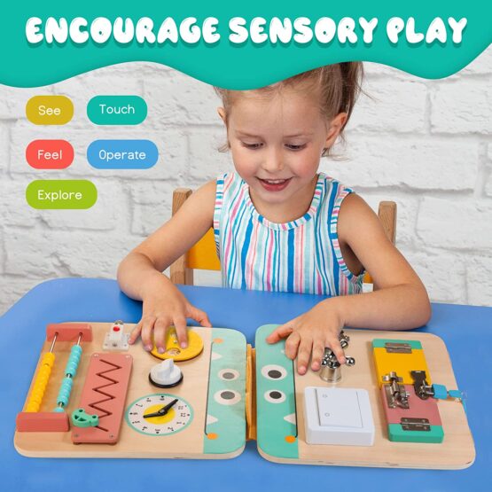 Joc busy board pliabil eductaiv sunny 65-Jucarii Senzoriale