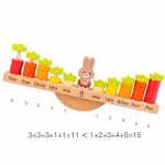 Joc echilibru logaritmic iepurasul si morcovii5-Jucarii din Lemn si Montessori