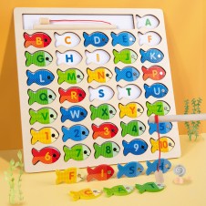Joc educativ pescuit magnetic alfabetul si cifrele1-Jucarii din Lemn si Montessori