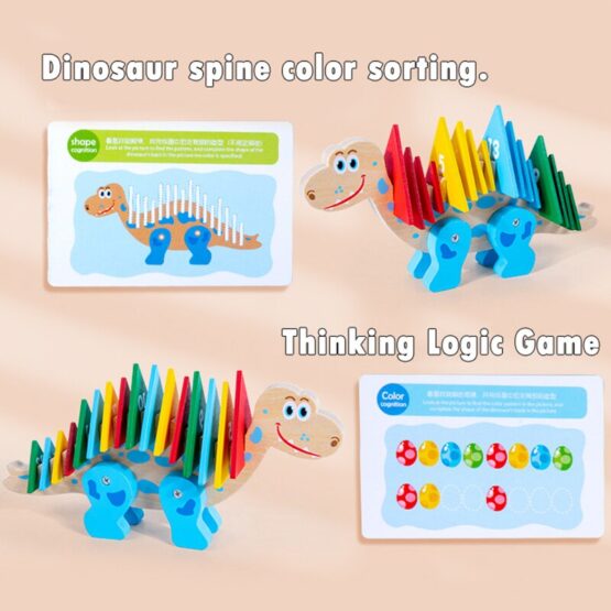 Joc sortare culori dinozaurul gaseste regula3-Jucarii educative bebe