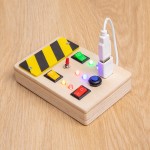 Mini busy board panou activitati electricitatea17-Jucarii din Lemn si Montessori