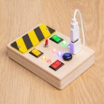 Mini busy board panou activitati electricitatea3-Jucarii din Lemn si Montessori