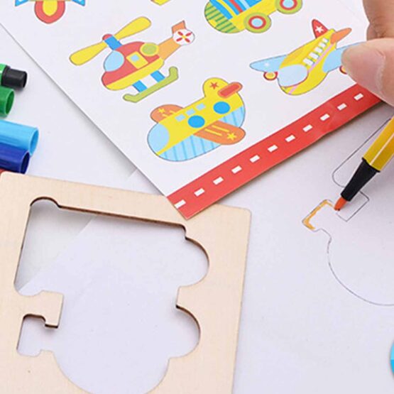 Set sabloane desen copii 52 piese si accesorii - HAM BEBE