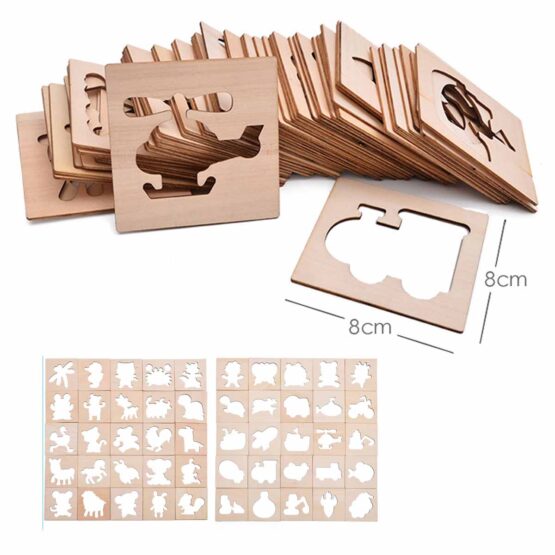 Set sabloane desen copii 52 piese si accesorii - HAM BEBE