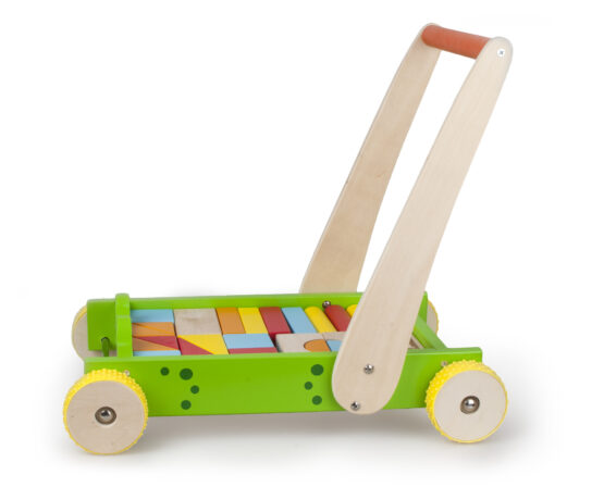 Antepremergator din lemn cu set de cuburi broscuta2-Antepremergatoare