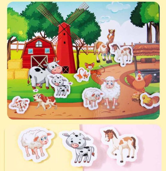 Quiet Book Carte cu activitati cu stickere reutilizabile model clasic - HAM BEBE
