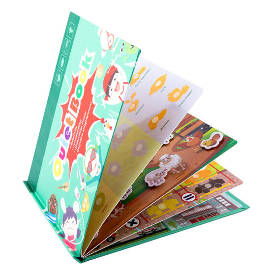 Quiet Book Carte cu activitati cu stickere reutilizabile model clasic - HAM BEBE