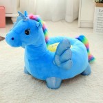 Fotoliu jucarie unicorn din plus albastru1-Fotolii Plus