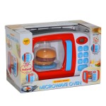 Jucarie cuptor cu microunde set cu burger de jucarie1-Bucatarii de Jucarie