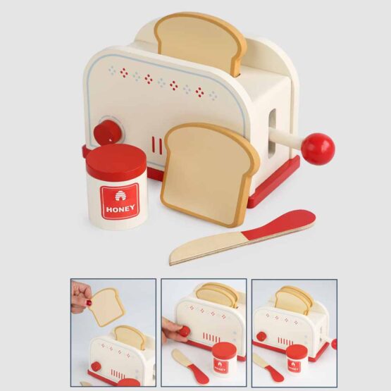 Jucarie lemn toaster 3-Bucatarii de Jucarie