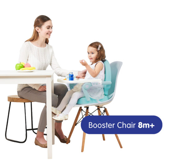 Scaun de masa pentru bebelusi Baby Safe 3 in 1 Bleu - HAM BEBE