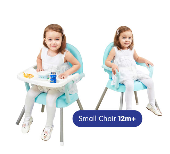 Scaun de masa pentru bebelusi Baby Safe 3 in 1 Bleu - HAM BEBE