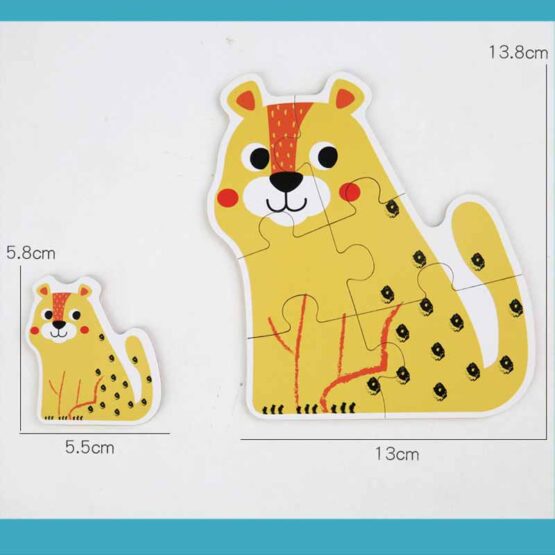 Set 6 puzzle cu piese mari 6 in a box Treehole - HAM BEBE