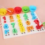 Joc Montessori de indemanare si asociere culori si cifre - HAM BEBE