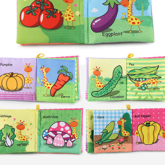 Set 4 Carti textile si senzoriale pentru bebelusi - HAM BEBE