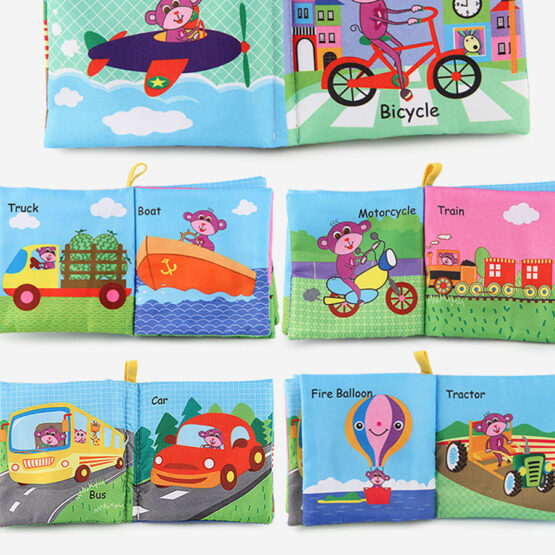 Set 4 Carti textile si senzoriale pentru bebelusi - HAM BEBE