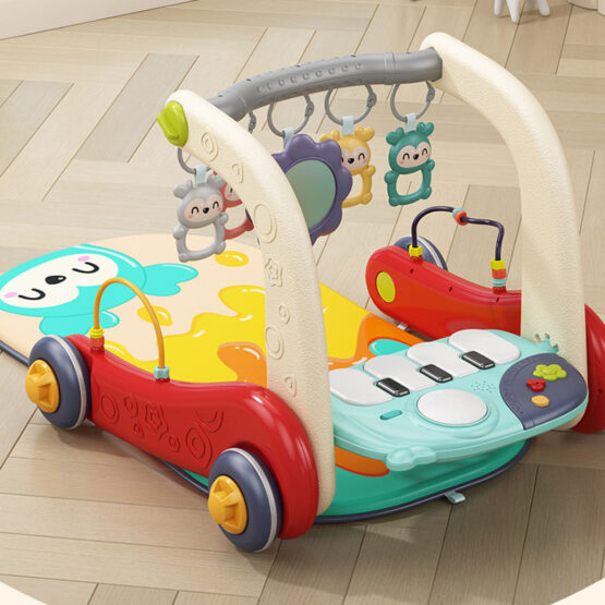 Antepremergator interactiv si salteluta cu pian Multistage Walker 3 in 1 - HAM BEBE