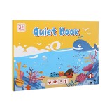 Quiet Book Carte cu activitati cu stickere reutilizabile Animale marine - HAM BEBE