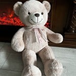 Teddy Ursulet de plus mare 80 cm Pufos si prietenos - HAM BEBE