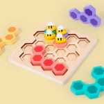 Joc logic din lemn Albinutele in Fagure Bee Game - HAM BEBE