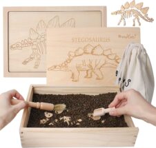 Joc arheologie si puzzle din lemn Dinozauri - HAM BEBE