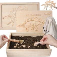 Joc arheologie si puzzle din lemn Dinozauri - HAM BEBE