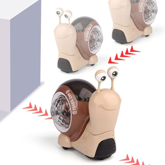 Melc interactiv de jucarie cu lumini si sunete Snail Fun Fast - HAM BEBE