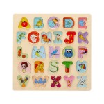 Puzzle acrilic Alfabet cu piese mari 26 litere Alphabet Board - HAM BEBE