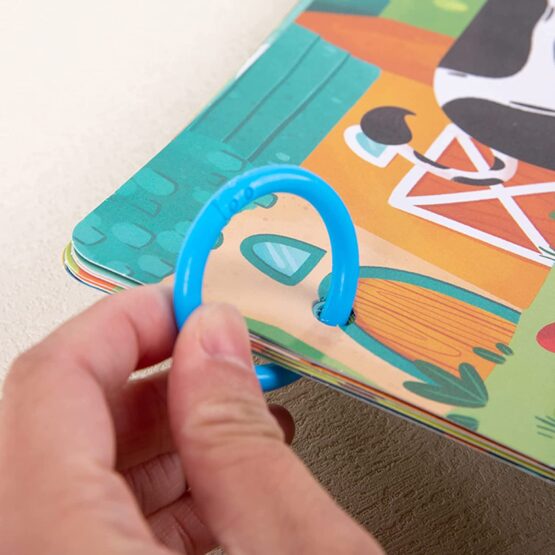 Quiet Book Carte cu activitati cu stickere Busy Book Ferma animalelor - HAM BEBE