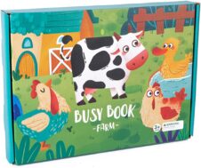 Quiet Book Carte cu activitati cu stickere Busy Book Ferma animalelor - HAM BEBE