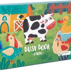 Quiet Book Carte cu activitati cu stickere Busy Book Ferma animalelor - HAM BEBE