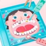 Carte magnetica educativa pentru copii Trusa Dentist - HAM BEBE