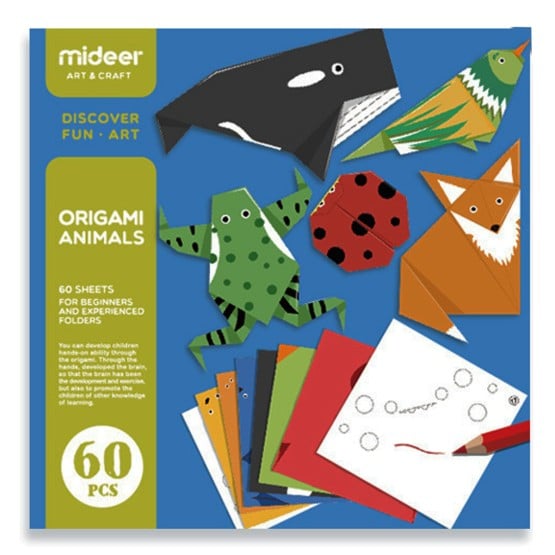 Origami pentru copii Joc Mideer Life Elements 60 piese (Copiază) - HAM BEBE