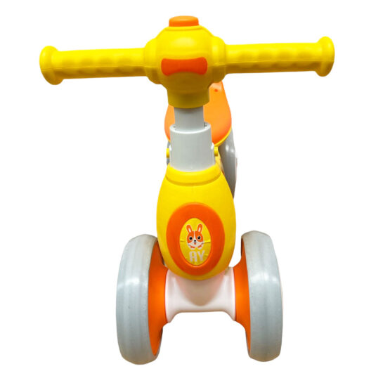 Bicicleta fara pedale pentru bebe cu 4 roti Bunny AY Portocaliu - HAM BEBE