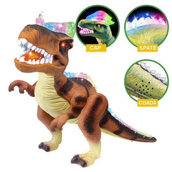 Dinozaur jucarie interactiva cu telecomanda Dilophosaurus (Copiază) - HAM BEBE