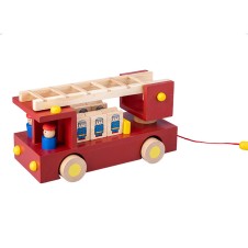 Masina de pompieri din lemn pentru copii Fire Engine - HAM BEBE