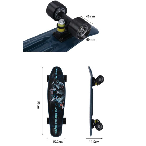 Penny Board cu roti din silicon Jump On - HAM BEBE