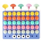Joc mozaic Creativ cu 54 butoni mari Kidz Mushroom Nail - HAM BEBE