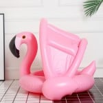 Colac gonflabil barcuta cu parasolar Flamingo roz - HAM BEBE