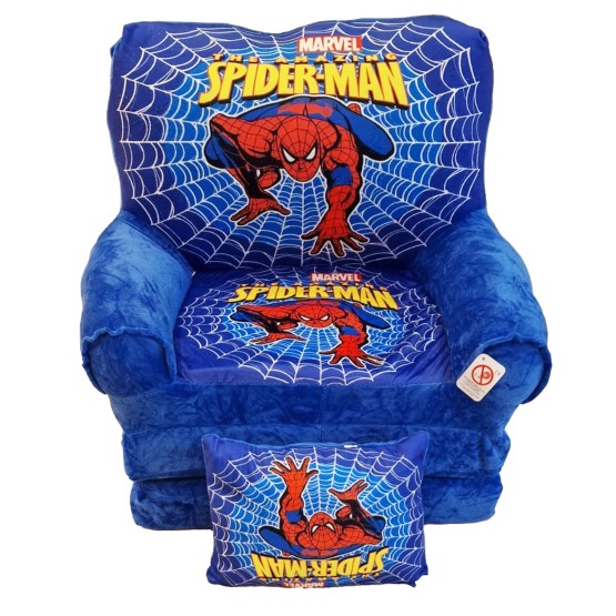 Fotoliu Spiderman din plus extensibil pentru copii 3 placi cu pernuta cadou - HAM BEBE